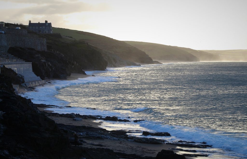 Coastal Road Trip, Portleven, West side of The Lizard Peninsula, Cornwall, Sea spray